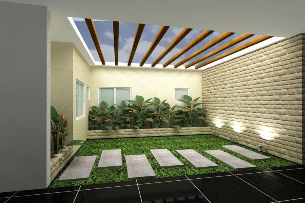 Giếng trời lấy sáng tự nhiên cho căn nhà